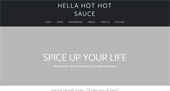 Desktop Screenshot of hellahothotsauce.com